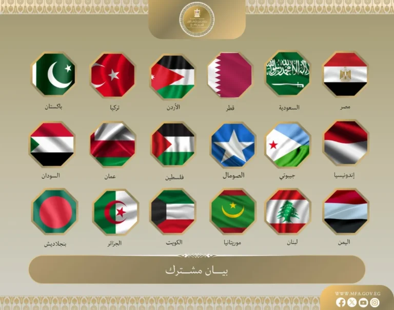 بيان مشترك للجزائر ودول عربية وإسلامية يدين افتتاح “سفارة” مزعومة لـ”أرض الصومال” بالقدس